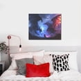 thumbnail image 4 of Logiee Red And Blue Fire Dragon Print Canvas Wall Art ,Art Poster,Canvas Decorative Picture,Decor Wall Pictures for Living Room Bedroom Bathroom,Ready to Hang, 4 of 6