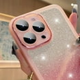 thumbnail image 2 of Compatible with iPhone Case,Cute Luxury Gradient Glitter Bling Sparkly Silicone Clear [ Drop&Camera Lens Protection] Shockproof Cover Phone Case (Blue,iPhone 15), 2 of 5