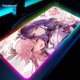 thumbnail image 1 of Genshin Impact-alfombrilla de ratón RGB para juegos, alfombrilla de ratón grande Xsl, almohadillas para teclado, Alfombra de goma para ordenador, alfombrilla de escritorio retroiluminada, 900x400mm LIUWENJING unisex, 1 of 2