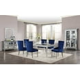 thumbnail image 5 of ACME Varian Dining Table (78"L), Mirrored & Antique Platinum, 5 of 5
