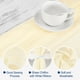 thumbnail image 4 of Camino de mesa de Gasa Unique Bargains 28 x 120 pulgadas rústico Beige blanco, 4 of 6