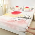 thumbnail image 3 of Castle Fairy Female Men Japanese Style Bed Sheets,Cherry Blossom King Sheets, 3 of 7