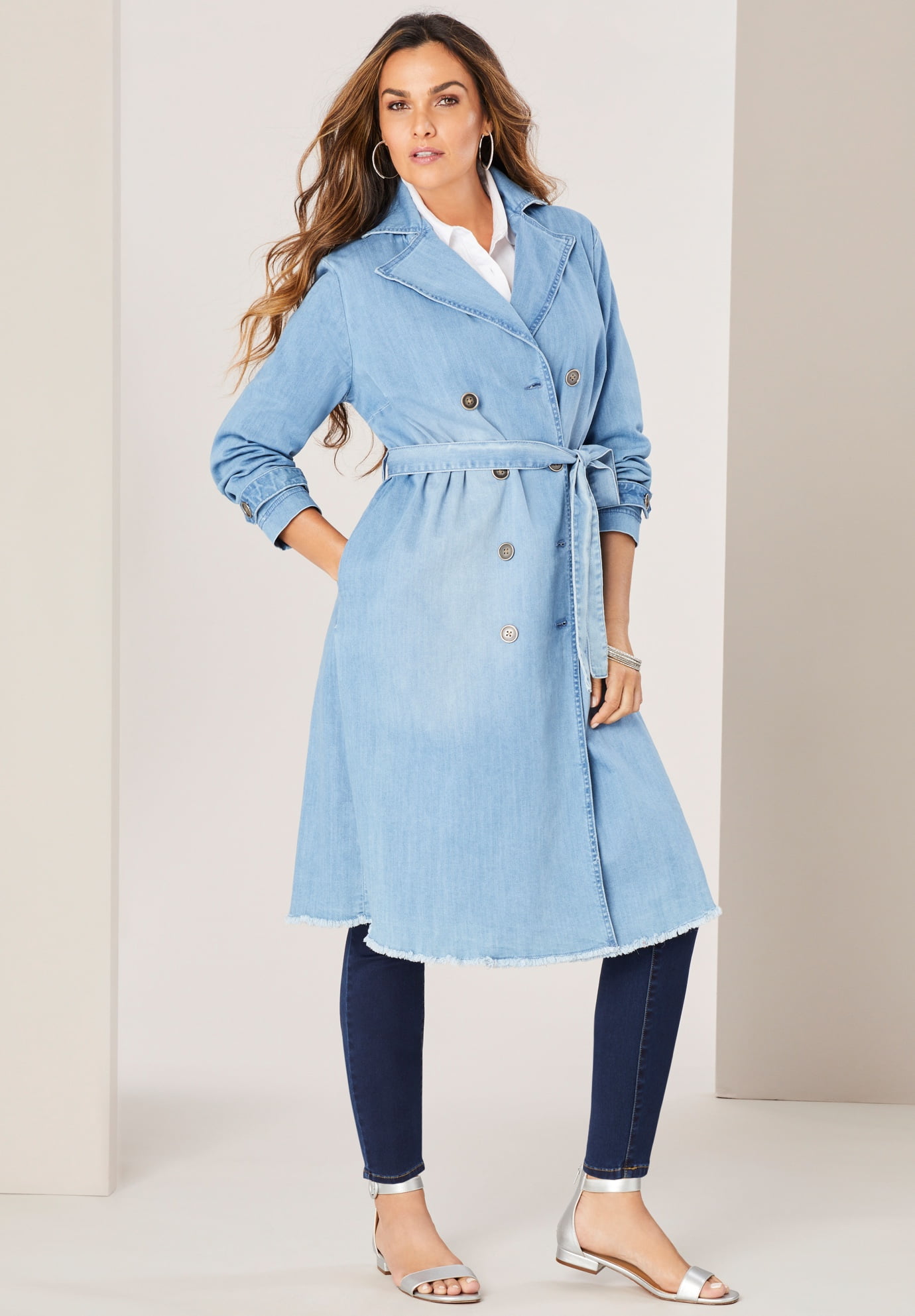 plus size trench coat