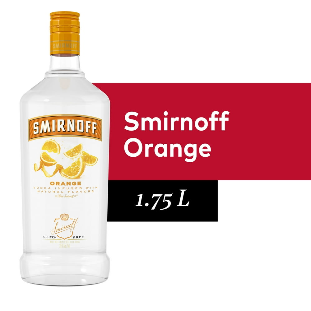 Smirnoff Orange (Vodka Infused With Natural Flavors) - 1.75 L Bottle ...