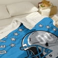 thumbnail image 2 of Detroit Custom Throw Blanket 40 * 50, Throw Blankets Printed with Any Name and Number for Men Women, Personalized Football Gifts for Fans, 2 of 5