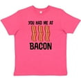 thumbnail image 3 of Inktastic You Had Me at Bacon Funny Bacon Lover Youth T-Shirt, 3 of 5