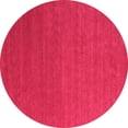 thumbnail image 1 of Ahgly Company Indoor Round Abstract Pink Contemporary Area Rugs, 5' Round, 1 of 4