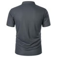 thumbnail image 4 of Men's Cotton Tshirts Casual Short Sleeve Ribbed Crewneck Shirts Oversized Basic Solid Shirts Plus Size Blouses, 4 of 5