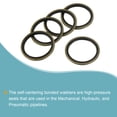 thumbnail image 5 of Uxcell M30 37.4x30x2mm Carbon Steel Nitrile Rubber Bonded Sealing Washers, 10 Pack, 5 of 5