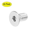 thumbnail image 1 of Unique Bargains M4x8mm Flat Head Machine Screws Inner Hex Screw 304 Stainless Steel Fasteners Bolts 40 Pcs, 1 of 3