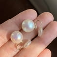 thumbnail image 6 of Mfigree White Freshwater Pearl Stud Clip On Earring for Women, Non-Pierced Earring Birthday Gift, Jewelry Gifts for Women, Jewelry Gift for Her, Mother's Day Gift, 6 of 7