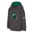 thumbnail image 2 of Toddler Colosseum  Charcoal Michigan State Spartans Big Logo Volume Fleece Pullover Hoodie, 2 of 3