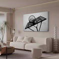 thumbnail image 3 of Basketball Sports Monochrome Canvas Poster Bedroom Decor Sports Landscape Office Room Decor Gift,Frame-style,20x30inch(50x75cm), 3 of 8
