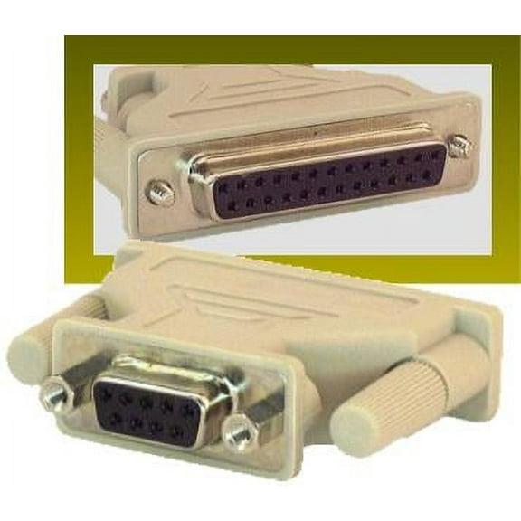 IEC M1384 PC Serial Adapter DB9 Female to DB25 Female