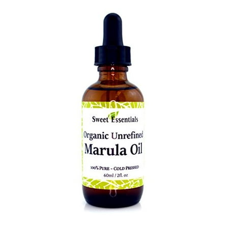 Fair Trade Sweet - Organic Unrefined Marula Oil | 2oz Glass Bottle | Imported From South Africa | 100% Pure | Cold Pressed | Extra Virgin | For Hair, Skin & Nails | Non-GMO | Fair Trade