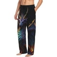 thumbnail image 5 of Cauagu Rainbow Wings Majestic Dragon Mens Pajama Pants Sleep & Lounge Pants,PJ Bottoms with Pockets-Medium, 5 of 7
