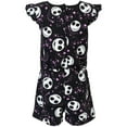 thumbnail image 3 of Disney Nightmare Before Christmas Jack Skellington Big Girls French Terry Romper Toddler to Big Kid, 3 of 5