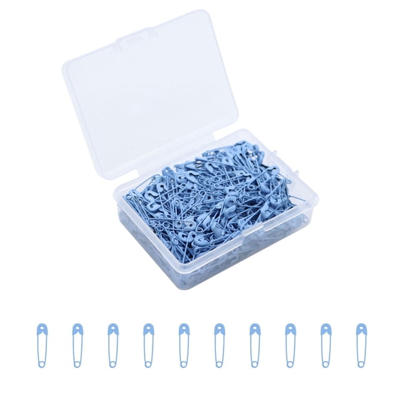 350-Count Safety Pins-Small Safety Pins for Garment Repair,Quilting,Jewelry Making,0.75 Inches Metal Safety Pins for Clothes Blue
