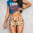 thumbnail image 3 of Fotbe Burger Shorts Sin Costuras – Shorts Deportivos de Cintura Alta para Mujer, Elásticos para Gimnasio, Yoga, Running o Ciclismo-Large, 3 of 8