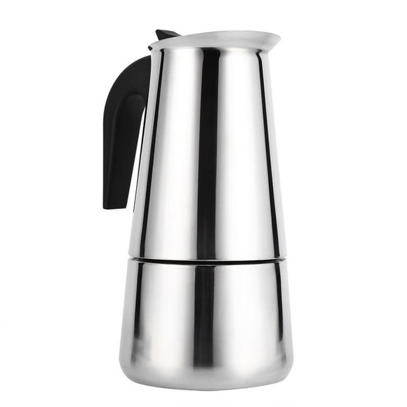 Yosoo Percolateur en Acier Inoxydable Cafetière Moka Cafetière Espresso Cuisinière pour la Maison et le Bureau, Cafetière en Acier Inoxydable, Cuisinière Cafetière