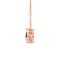 thumbnail image 4 of Lab Diamond Pendant Necklace| 3 Ct IGI Certified Round Shape Lab Grown Diamond | Agustina Round Solitaire Diamond Pendant With Gold Chain | 14K Rose Gold | FG-VS Quality, 4 of 5