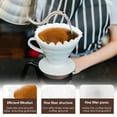 thumbnail image 3 of 200Pcs Small Coffee Filter Uniform Water Flow Basket Coffee Filter Paper Efficient Filtration Coffee Strainer Paper for Home, 3 of 11