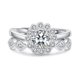 thumbnail image 2 of HomeKingdee Adjustable Moissanite Snowflake Rings Set (2 Pcs) - Fashionable Zircon and Copper Engagement Rings for Women, Perfect for Parties, Dates and Gifts, 2 of 5