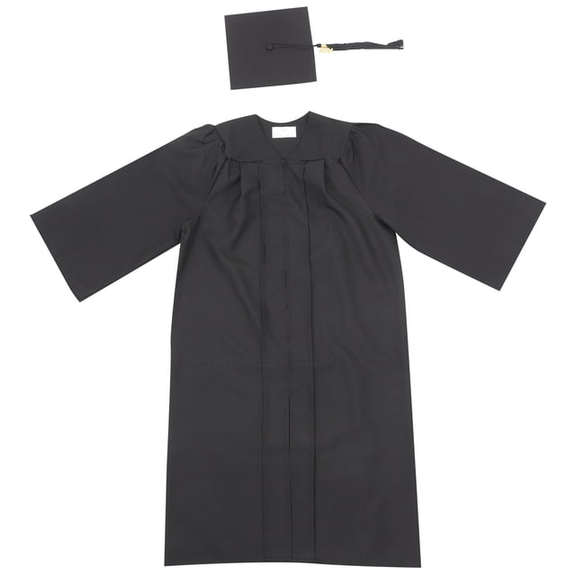 1 juego de toga y birrete, traje de graduación 2024, vestido de temporada de graduación, conjunto de toga y birrete (talla 54)