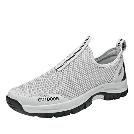 XDDST Sneakers for Men Mens Shoes Summer Large Size Casual Hollow Out Breathable Mesh Casual Shoes Running Sneakers