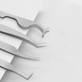 thumbnail image 4 of FACEGA 3Pcs Tweezers,Spray Paint Finish Tweezers for Men,Transparent Clip Design Lash Tweezers,Black, 4 of 5