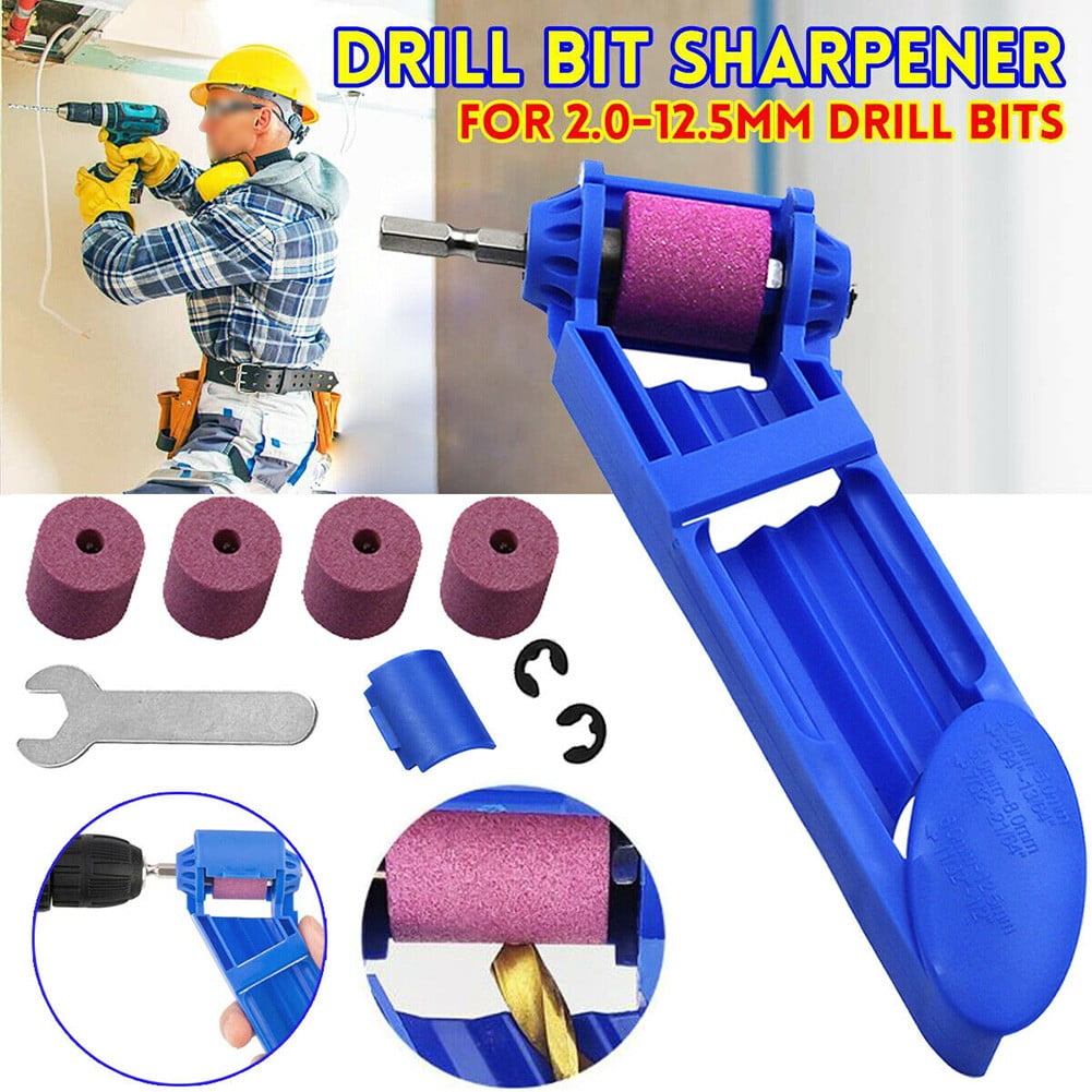 1set Corundum Grinding Wheel Drill Bit Sharpener Titanium Drill Portable Drill 