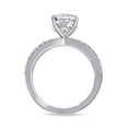 thumbnail image 4 of IGI Certified Lab Grown Diamond Engagement Ring | Center 8mm Cushion Cut Split Shank Solitaire Wedding Anniversary Rings For Women In 18k Solid White Gold | F-G, VS-SI Quality (3.00 Ctw) Ring Size-8, 4 of 7