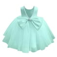 thumbnail image 5 of Fozruso Casual Floral Dresses Girls' Dress Backless Design With Bowknot Style For And Parties Elegant And Comfortable Sizes 130, 5 of 6