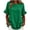 Green, variant on Women's Cotton Tiered Ruffle Blouse Summer Cute Crew Neck Short Sleeve Shirts Loose Fit Casual Boho Beach Vacation Tops Hot Pink