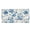 Blue Peony Branch, variant on Lilies Daisies Butterflies Holder Organizer for Outdoor, Leather Trifold Wallet with Large Capacity with Zipper Pocket Card Holder