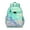 Greenish-blue-3, variant on Fresh Lemon Print Waterproof Backpack - Ergonomic School Bag with Multiple Pockets & Chest Strap