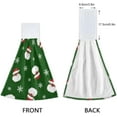 thumbnail image 4 of Cartoon Santa Claus Hanging Kitchen Towel with Loop, Two Piece Hand Towel Set, Absorbent and Durable, Suitable for Bathroom, Toilet, Gym Wash cloth, 4 of 7