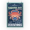 thumbnail image 2 of Yaquina Bay, Oregon, Dungeness Crab Vintage Sign (12x18 Wall Art Poster, Room Decor), 2 of 3