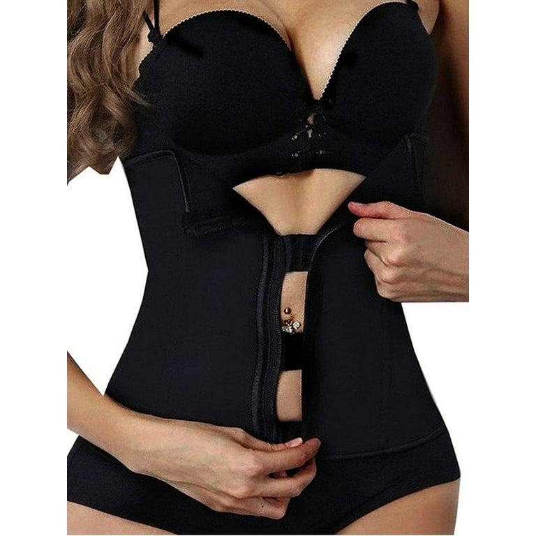 Tummy Trimmer Shapewear With Hooks And Zipper SAYFUT Women Latex