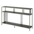 thumbnail image 5 of Evelyn&Zoe Gunmetal Gray Console Table, Black, 5 of 10