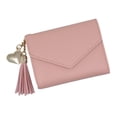 thumbnail image 4 of Cartera de cuero de estilo , monedero, tarjetero, con múltiples tarjetas Rosa cro Soledad Monedero pequeño corto para mujer, 4 of 7