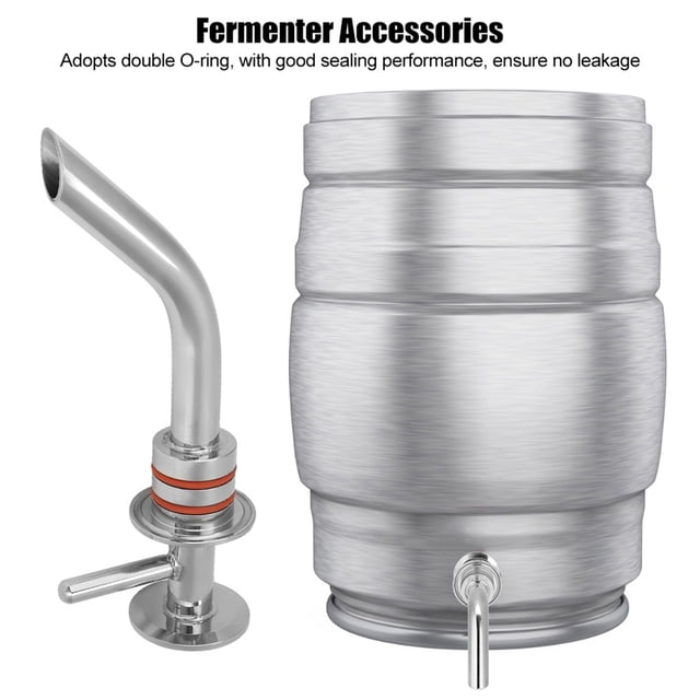 Accesorios para fermentadores, accesorios para elaboración de cerveza casera de acero inoxidable 304, brazo de trasiego con diseño elevado