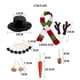 thumbnail image 4 of Inteprter Kit de decoración de muñeco de nieve de Navidad, sombrero, bufanda, botón de madera, juego de vestir, familia al aire libre, Kits de decoración para fiestas Tipo 1, 4 of 6