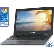 ASUS Chromebook, 11.6" HD Display, Intel Celeron N3350 Upto 2.4GHz, 4GB RAM, 16GB eMMC, Card Reader, Wi-Fi, Bluetooth, Chrome OS (CX22NA-BCLN4)