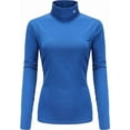 thumbnail image 2 of SSLR Turtleneck Thermal Shirts for Women Long Sleeve Tops Fleece Lined Shirt Mock Neck Base Layer 2 Pack, 2 of 6