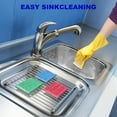 thumbnail image 5 of OVWO Cleaning Sponges Kitchen, 8Pads Upgraded Dish Sponge with 4 Colors Ideal for Dishes, Pots, Sink, 5 of 7