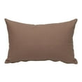 thumbnail image 2 of Parkland Collection Transitional Solid Brown Rectangle 18" x 12" Pillow, 2 of 2