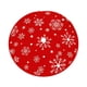 thumbnail image 2 of CaiYueKe Christmas Tree Skirt, Red Tree Skirts 35.4 Inch with Snowflake Reindeer Rustic Farmhouse Xmas Tree Skirt Christmas Decorations for Holiday Party Decoration, 2 of 7