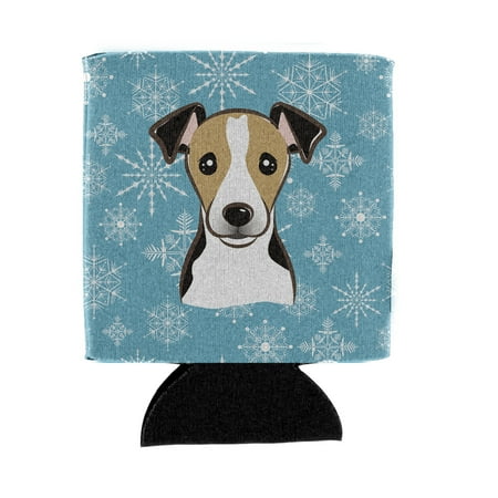 

Carolines Treasures BB1695CC Snowflake Jack Russell Terrier Can & Bottle Hugger
