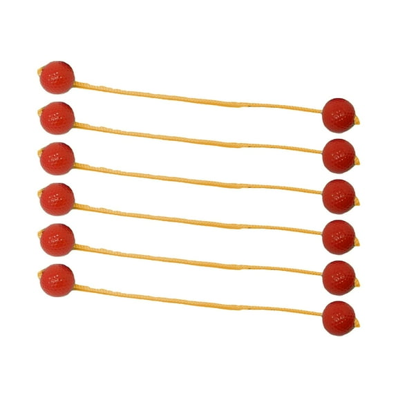 Kuntesetty Ladder Balls Outdoor Yard Backyard Games Replacement for Kids Adults Family Lawn 6pcs Red